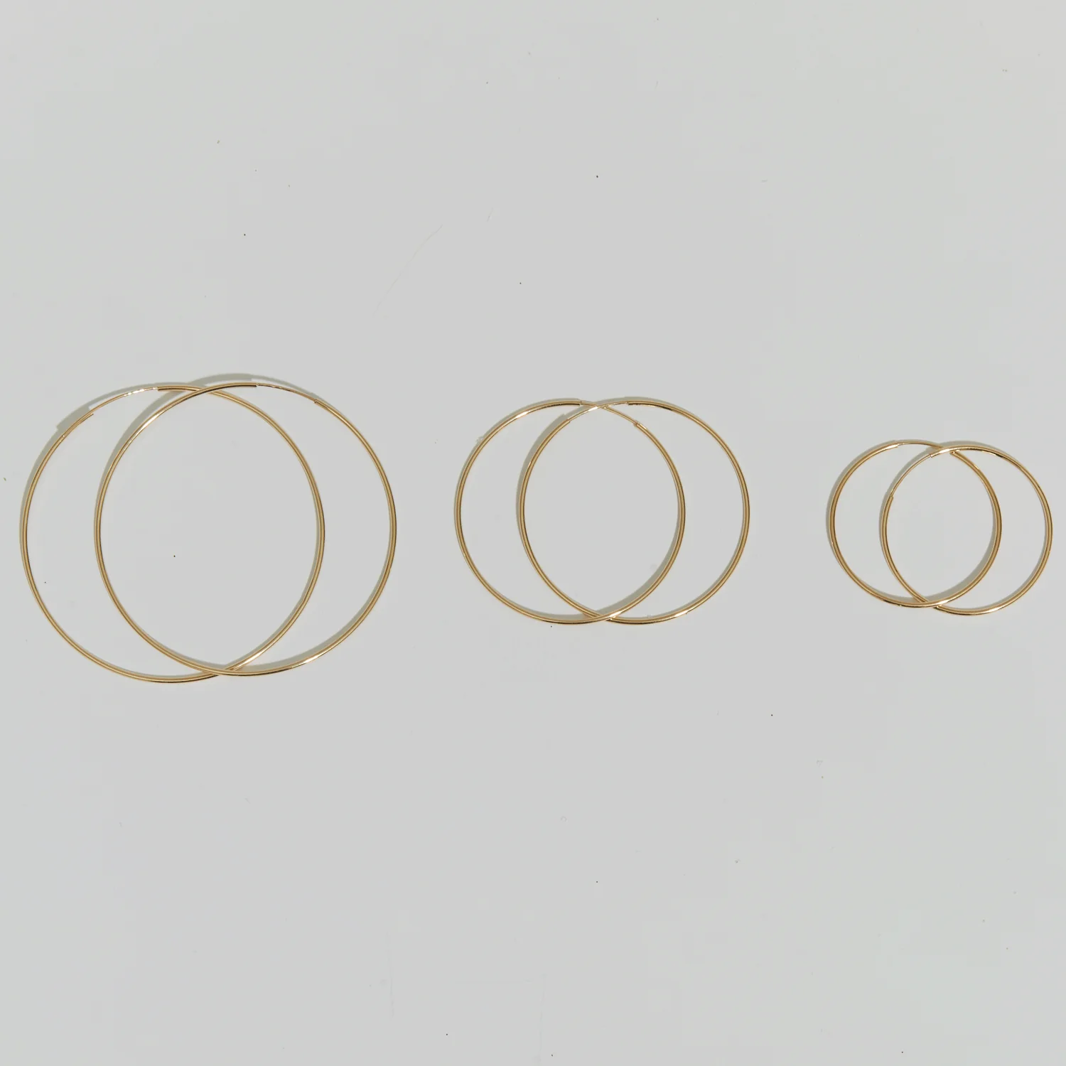 Endless Gold Hoop Earrings - Image 15