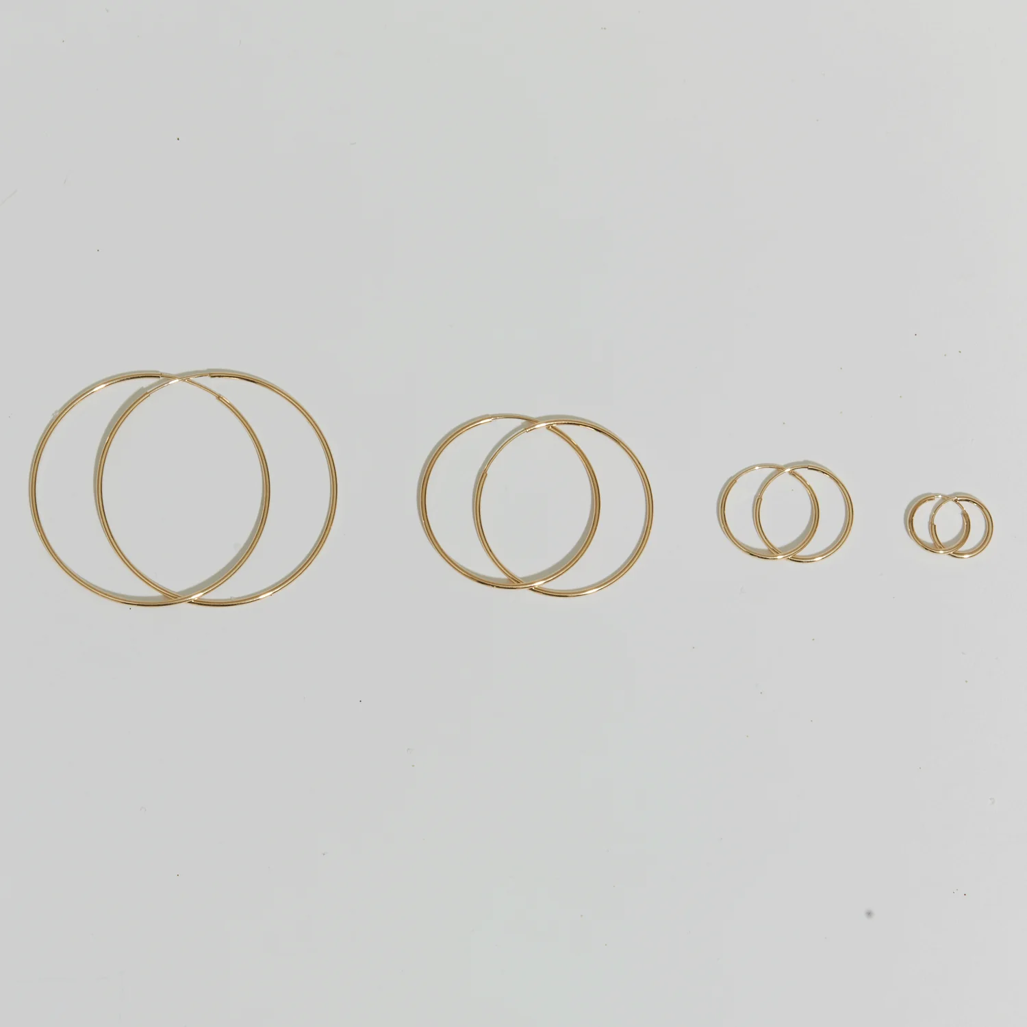 Endless Gold Hoop Earrings - Image 16