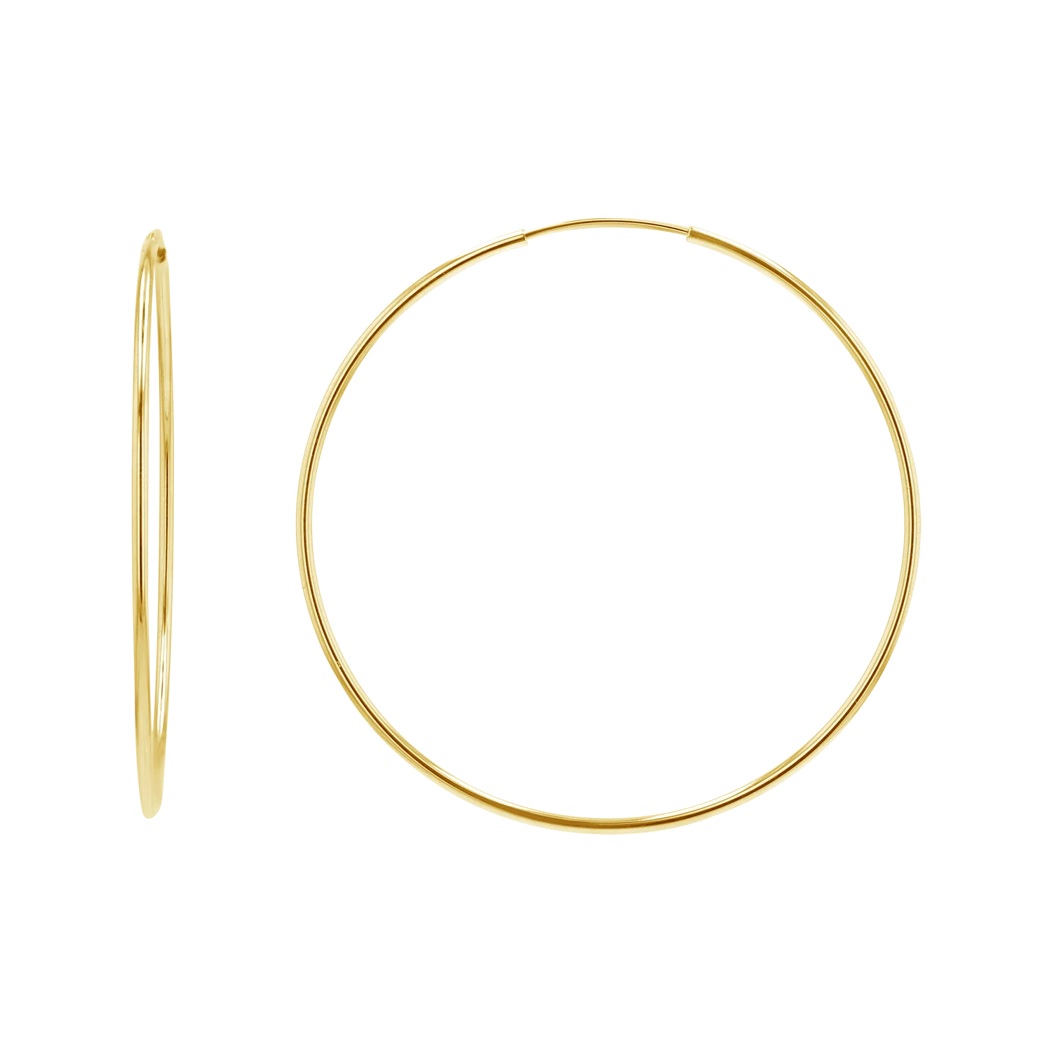 Endless Gold Hoop Earrings - Image 4