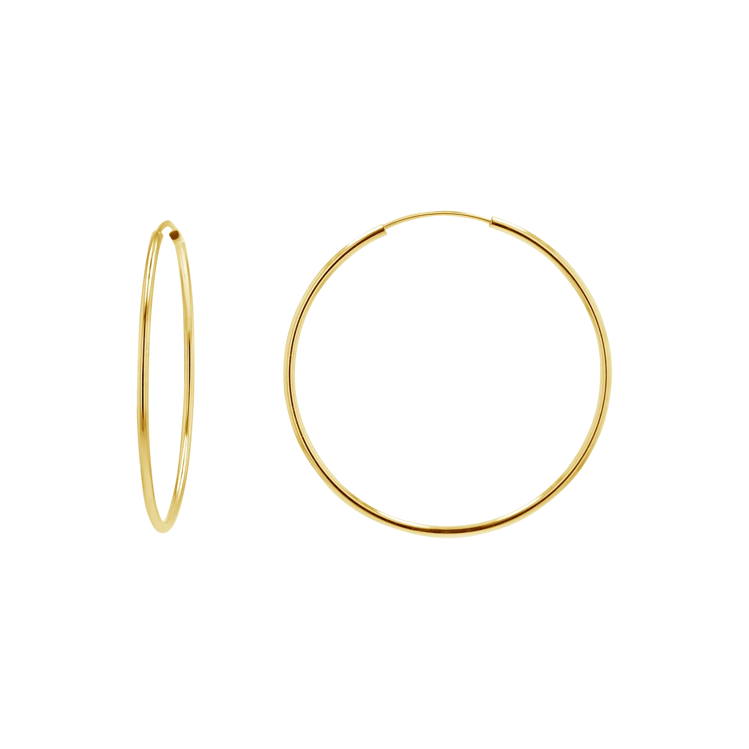 Endless Gold Hoop Earrings - Image 5