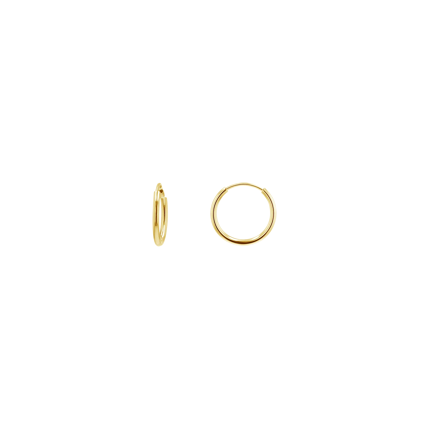 Endless Gold Hoop Earrings - Image 7