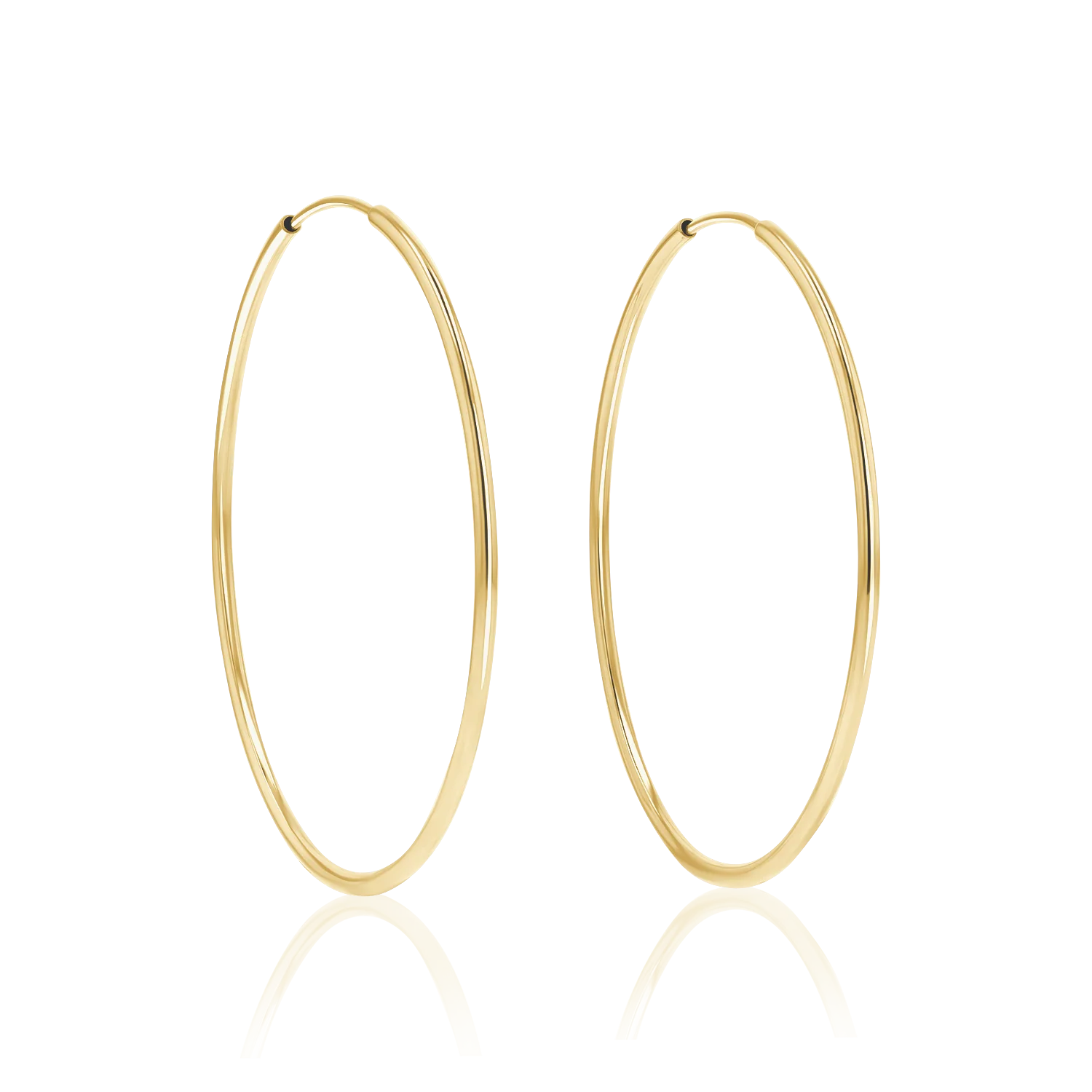 Endless Gold Hoop Earrings - Image 8