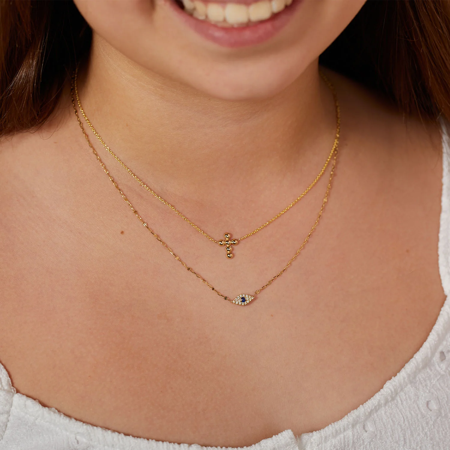 Kids Bubble Cross Necklace - Image 4