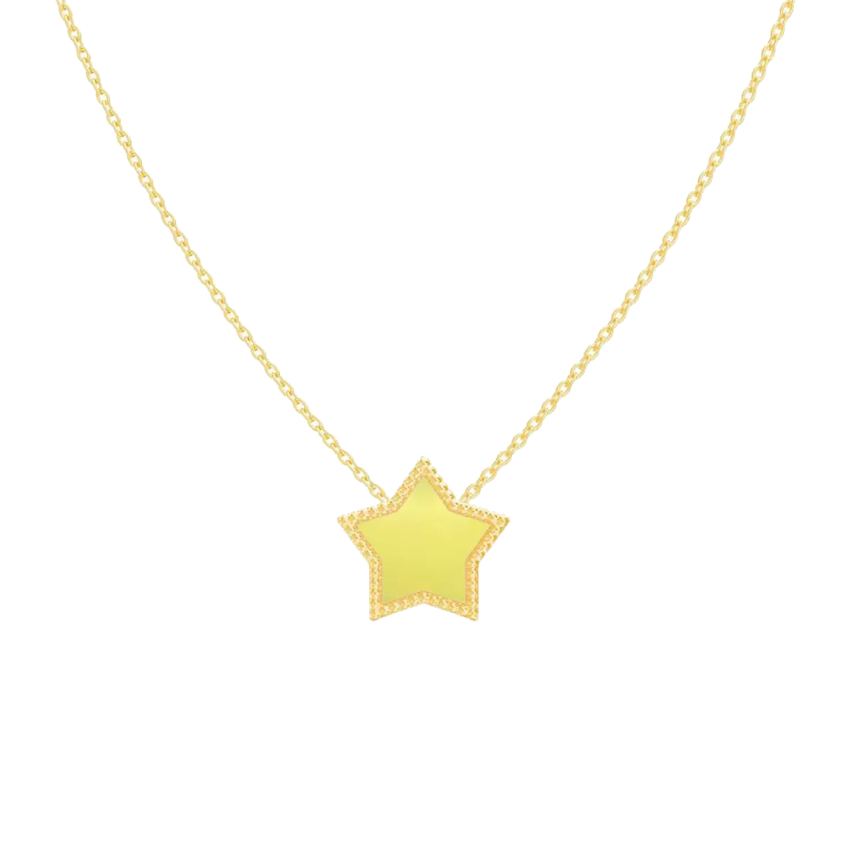 Kids Enamel Star Necklace - Image 4
