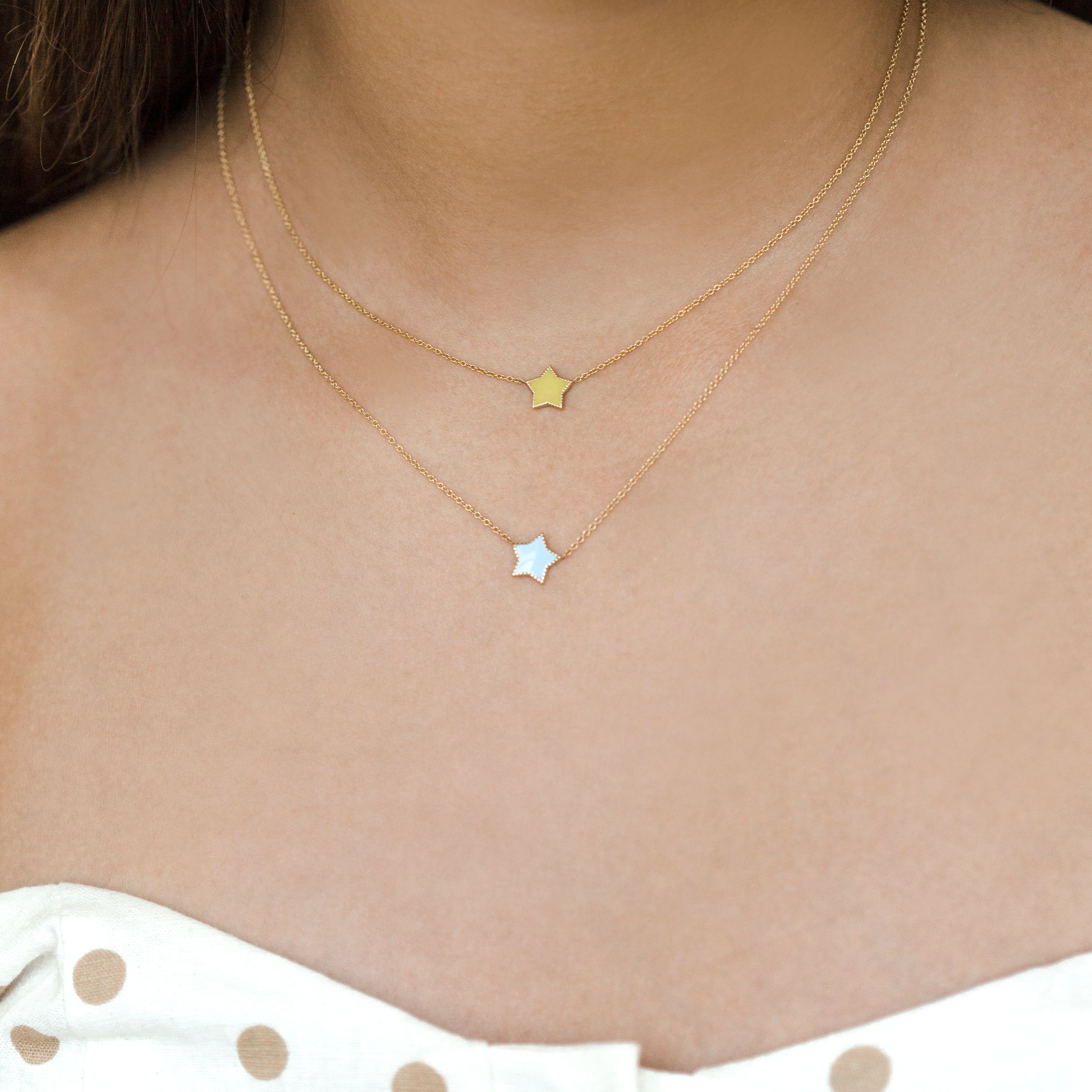Kids Enamel Star Necklace - Image 5