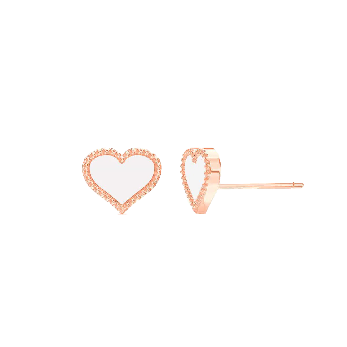 Kids Heart Enamel Earrings - Image 3