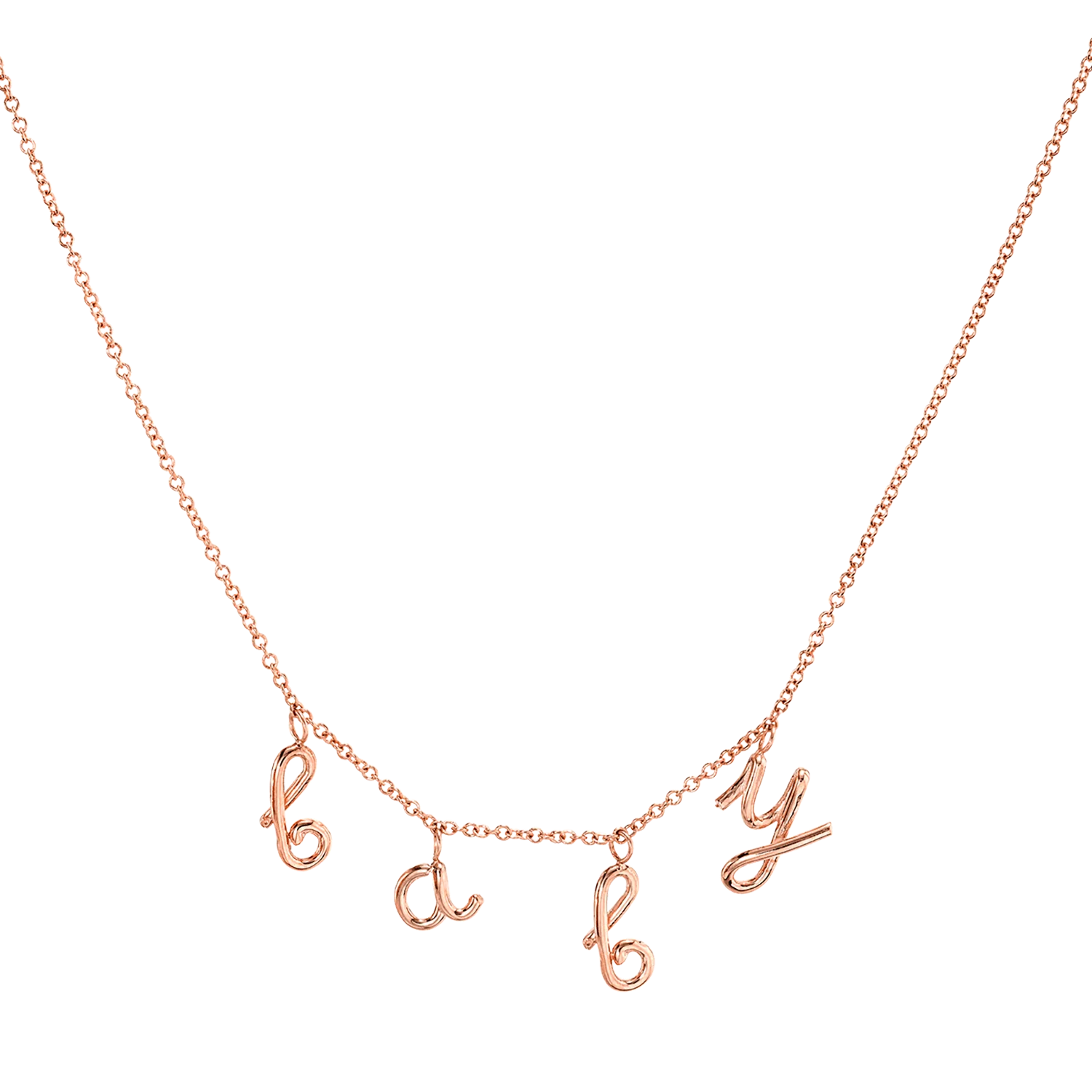 Kids Mini Letter Baby Necklace - Image 3