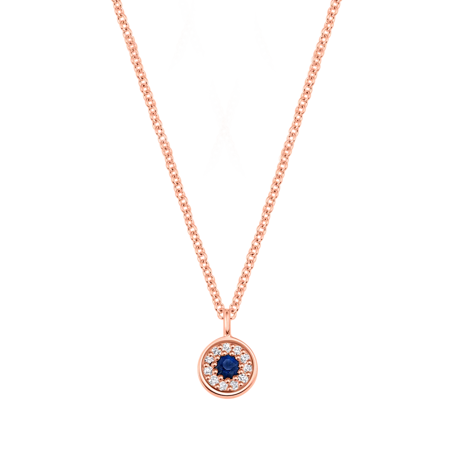 Kids Dainty Round Evil Eye Necklace - Image 3