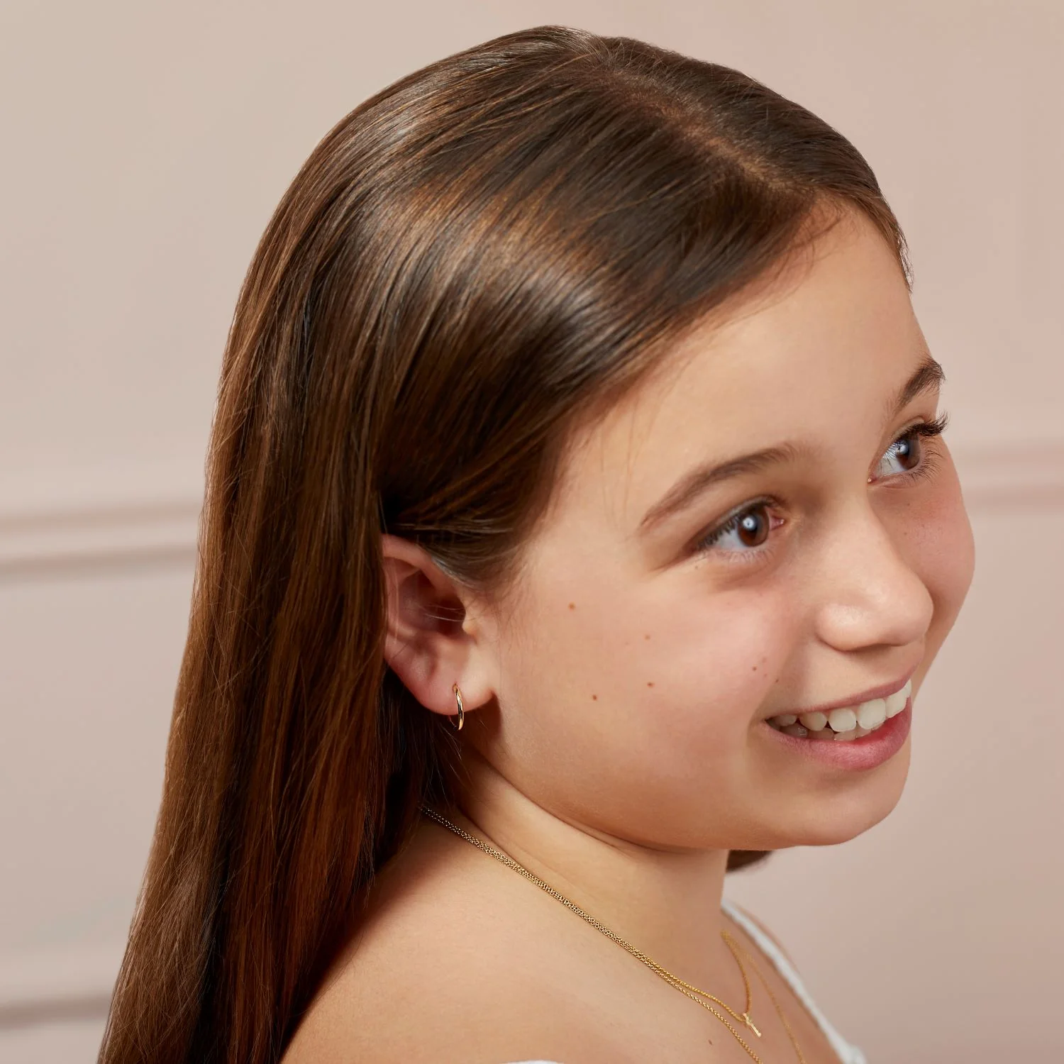 Kids Solid Huggie Earrings - Image 5