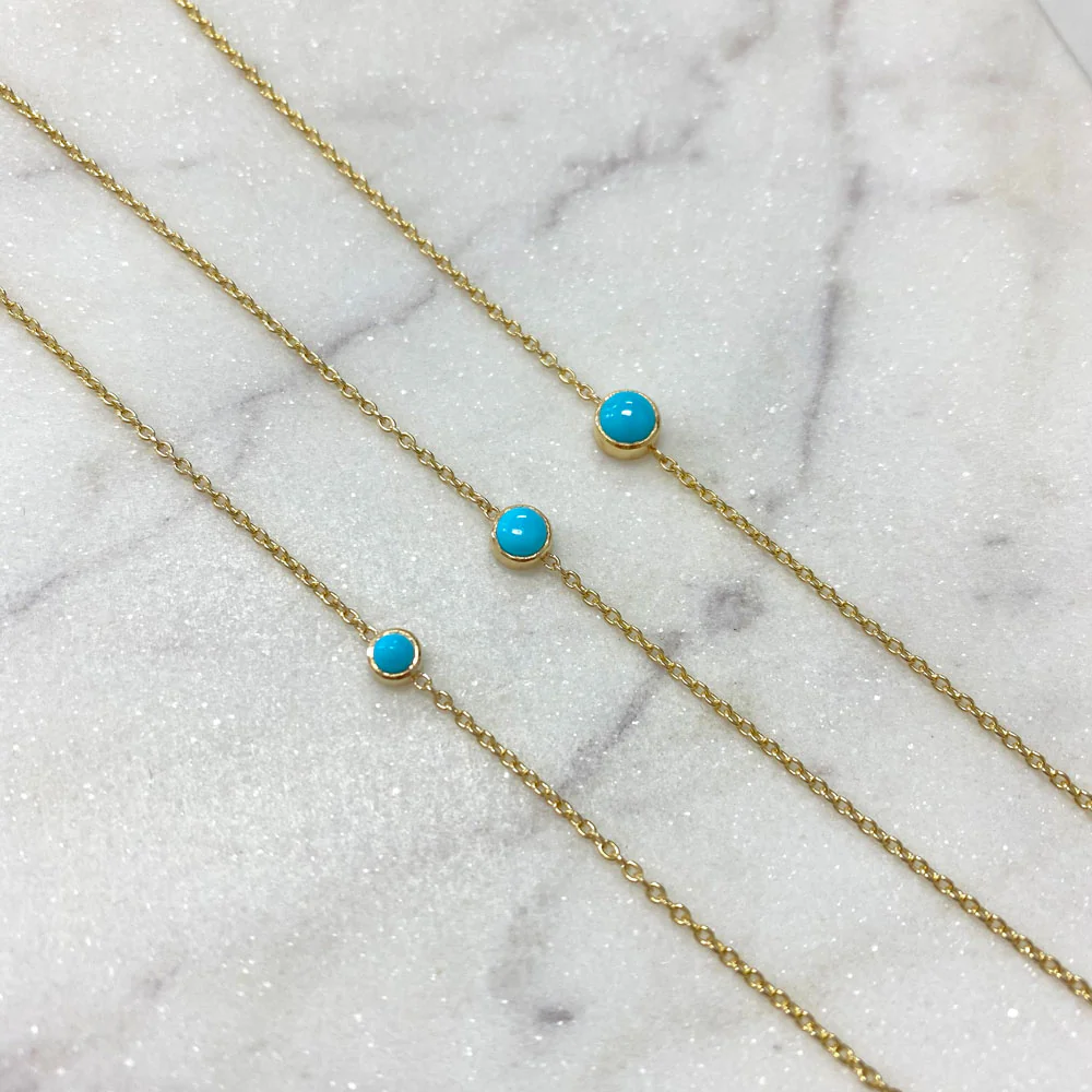 Kids Turquoise Solitaire Bracelet - Image 6