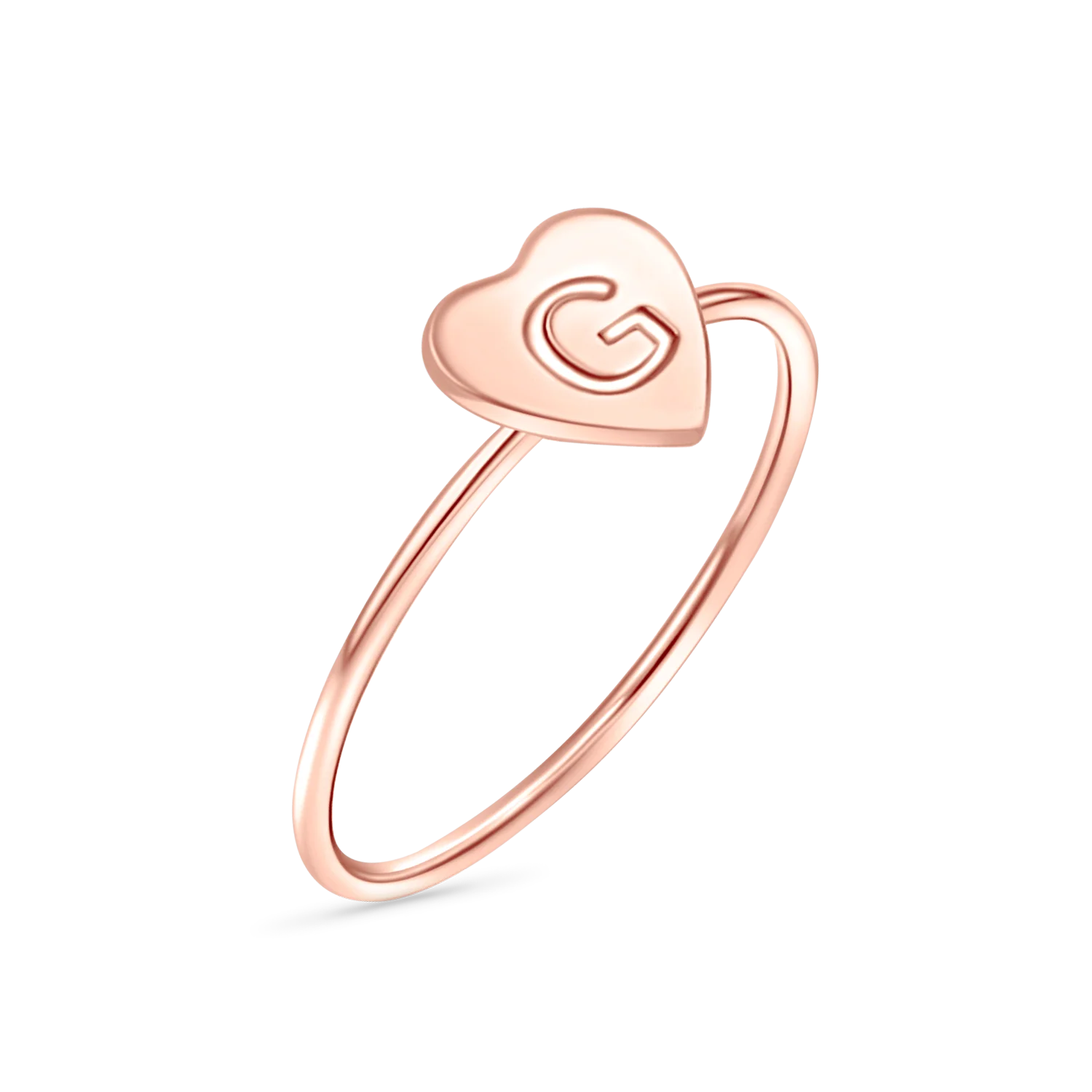 Moyen Initial Heart Ring - Image 3