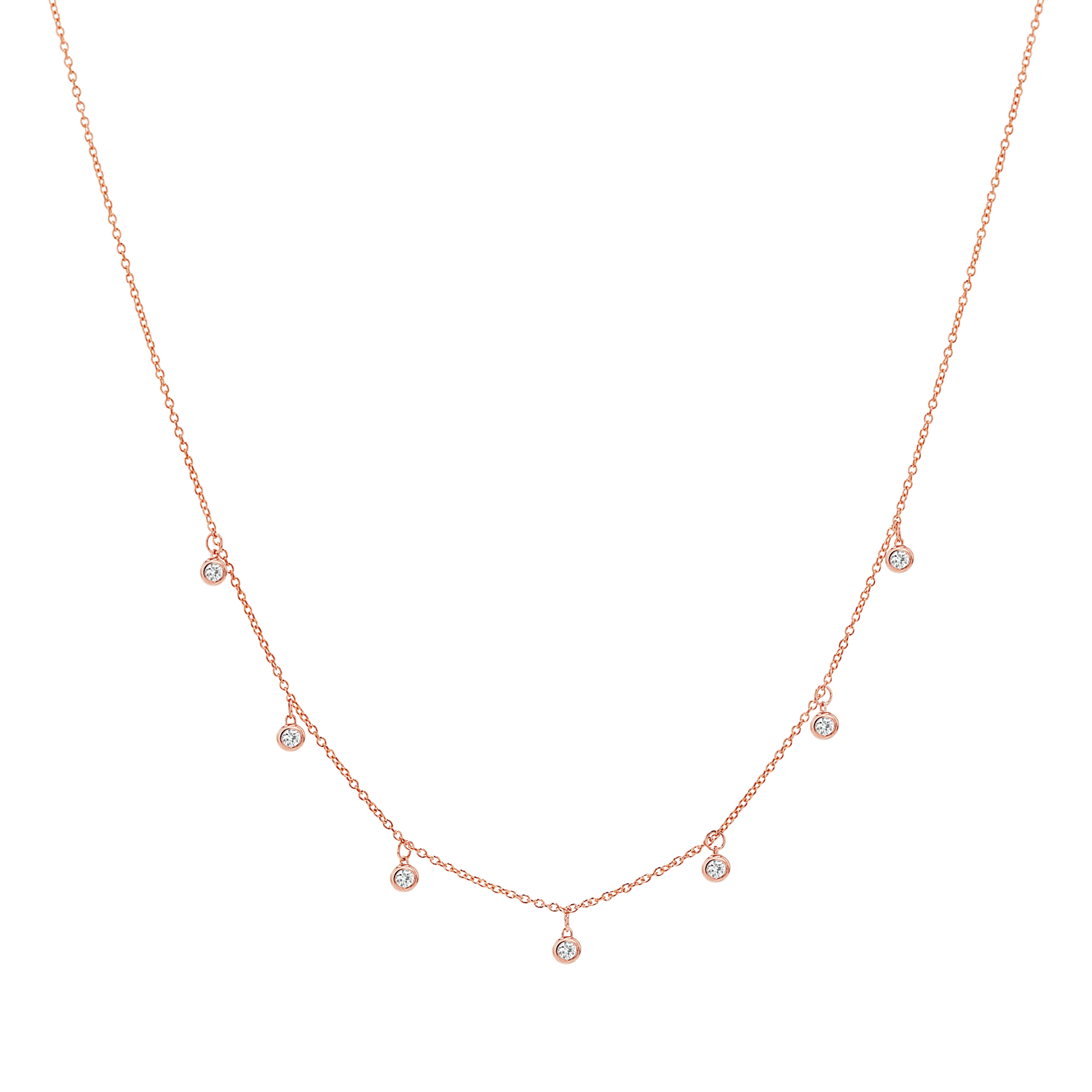 Multi Drop Diamond Necklace - Image 3