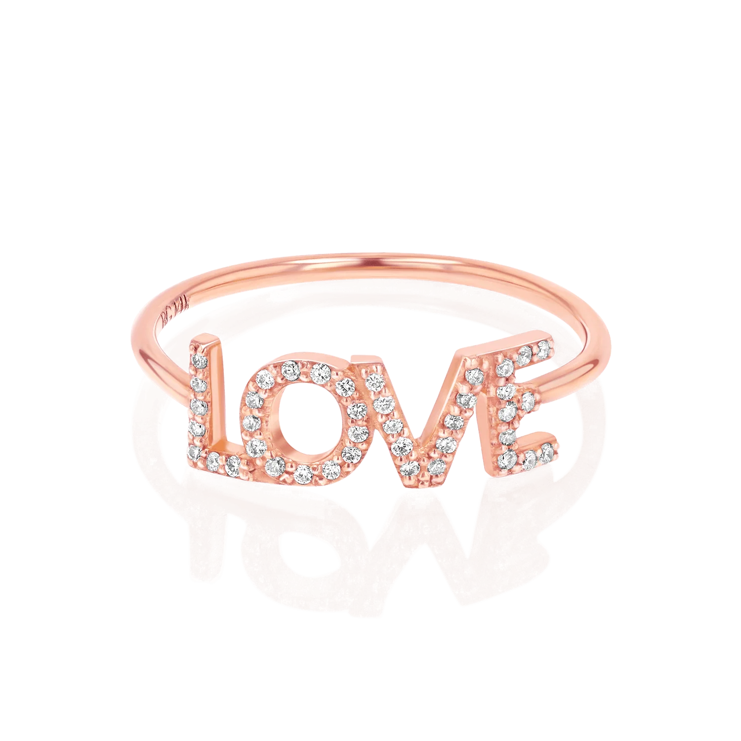 Diamond LOVE Ring - Image 3