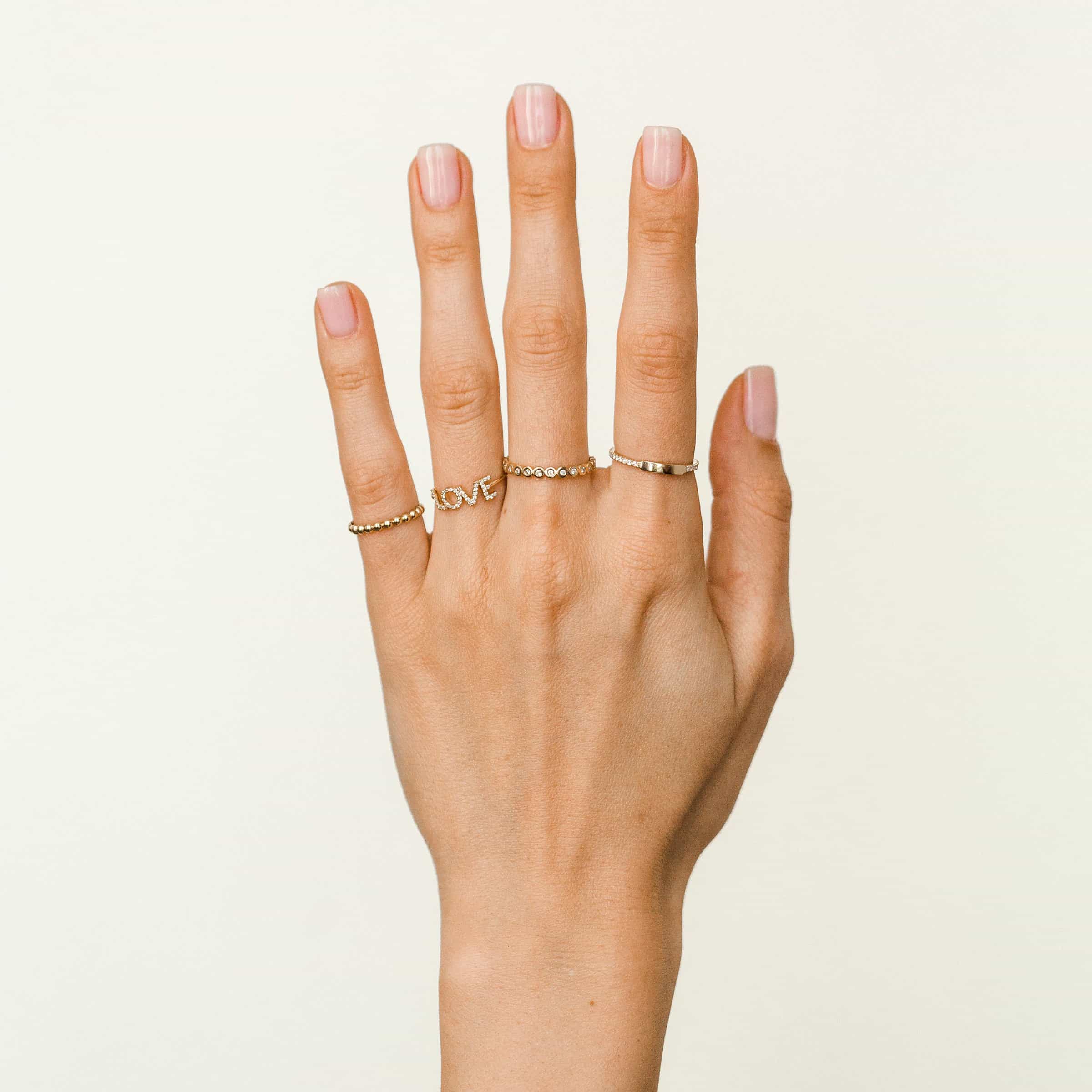 Diamond LOVE Ring - Image 5
