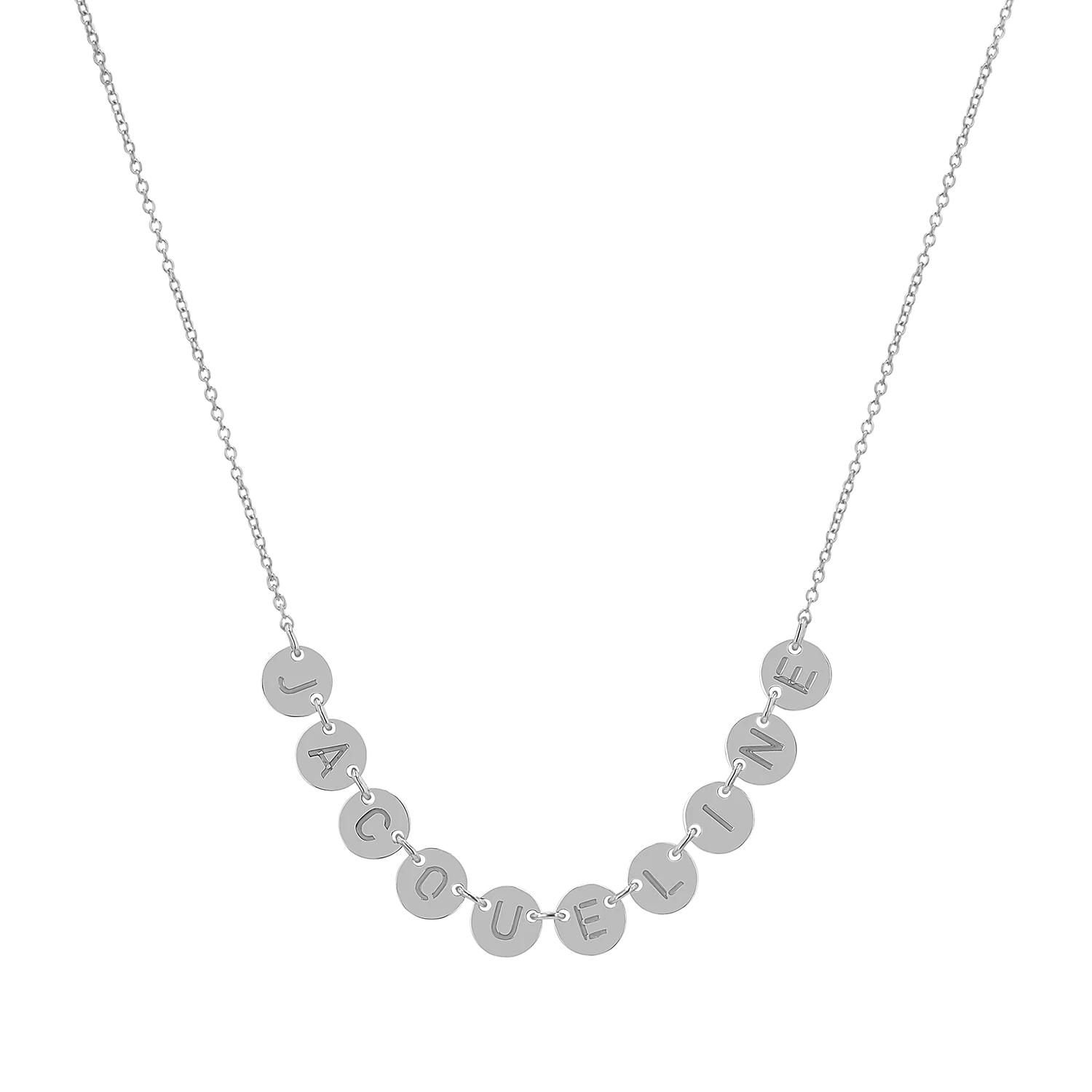 Round Bubble Name Necklace - Image 3