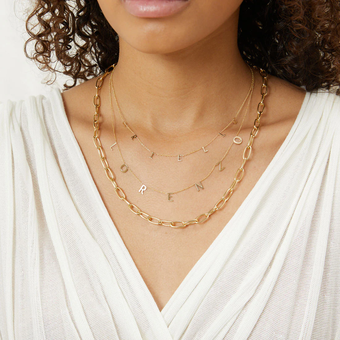 Spaced Letter Necklace - Image 4