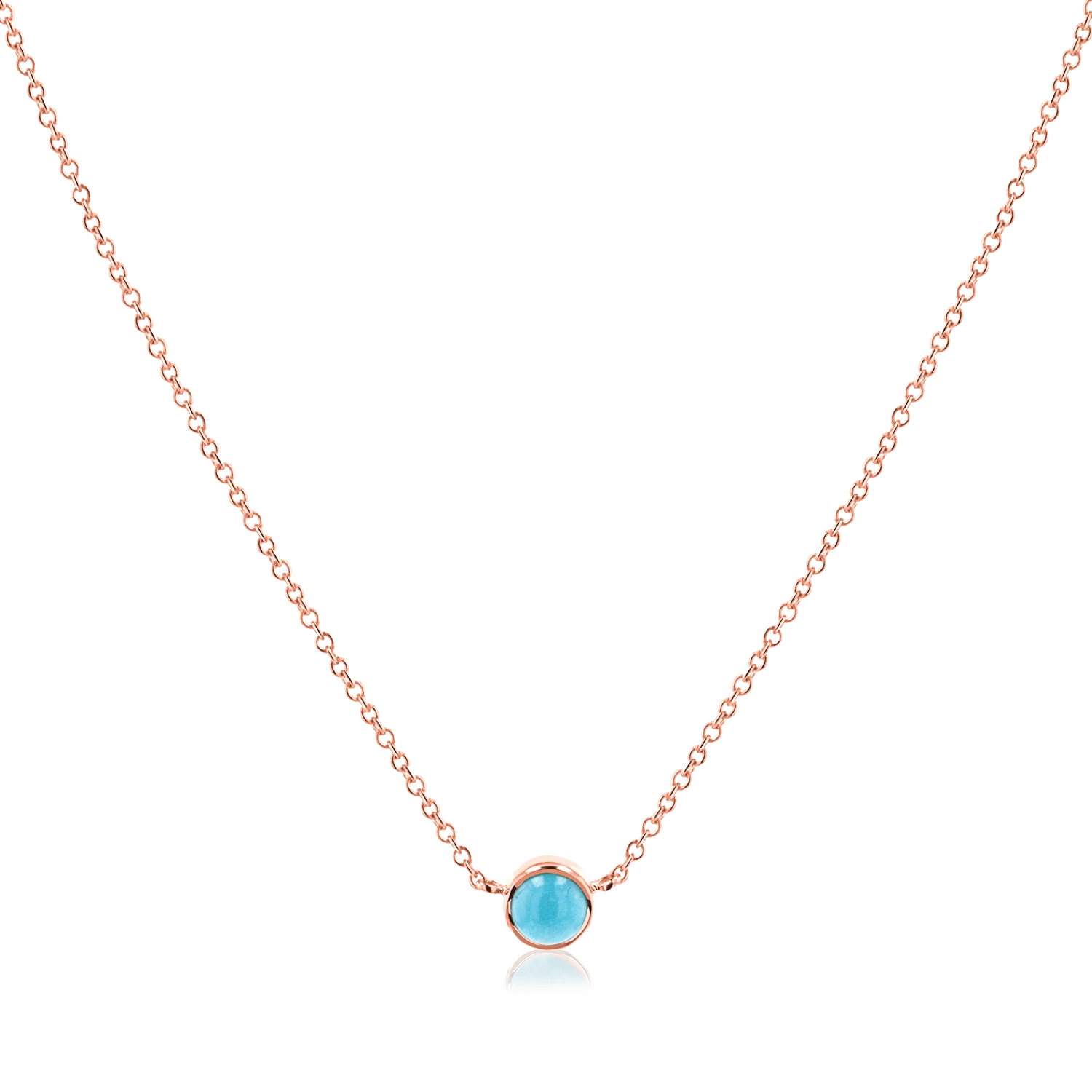 Turquoise Solitaire Necklace - Image 3