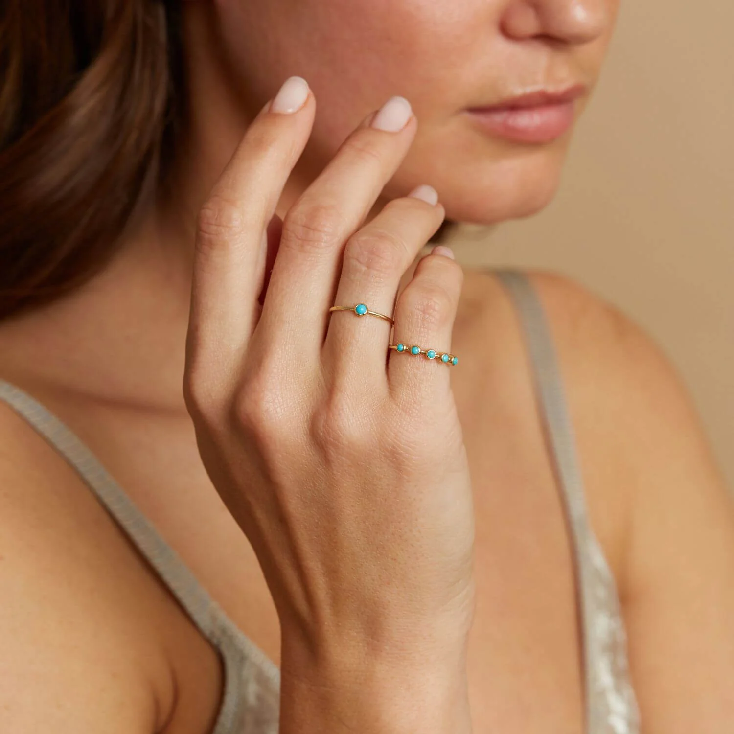 Turquoise Solitaire Ring - Image 4